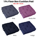 1 Pc Floor Box Cushion Pad 40 x 40+ 8 cm Navy - RnR Galore