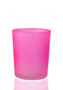 10 Pack Pink Frosted Glass Votive Tealight Candle Holders House Party Centerpiece Xmas Wedding Decor Glass Candlestick Party Decorations Bridal Valentines Event - RnR Galore