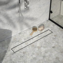 1000mm Tile Insert Bathroom Shower Stainless Steel Grate Drain w/Centre outlet Floor Waste - RnR Galore