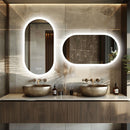1000x500mm LED Bathroom Mirror Oval Anti - Fog Dimmable Wall Mount - RnR Galore
