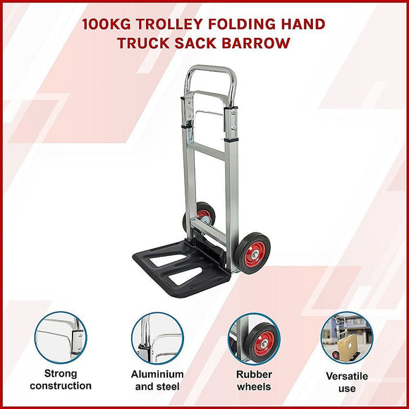 100kg Trolley Folding Hand Truck Sack Barrow - RnR Galore