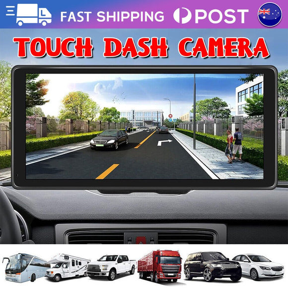 10.26" 4K Dash Cam Car Stereo For Apple Carplay & Android Auto GPS Rear Camera - RnR Galore