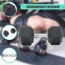 10KG Commercial Rubber Hex Dumbbell Gym Weight - RnR Galore