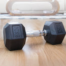 10KG Commercial Rubber Hex Dumbbell Gym Weight - RnR Galore