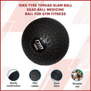 10kg Tyre Thread Slam Ball Dead Ball Medicine Ball for Gym Fitness - RnR Galore