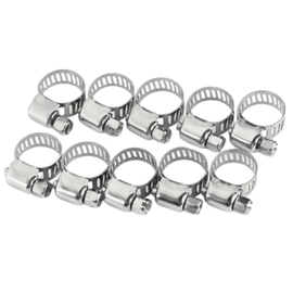 10pcs Hose Clamp Cars Motorcycle Fuel Line Jubilee Petrol Pupe Clips Garden DIY Tools - RnR Galore