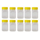 10x 500g Plastic Honey Jars + Lids - Square Clear Food Grade Packaging Containers - RnR Galore