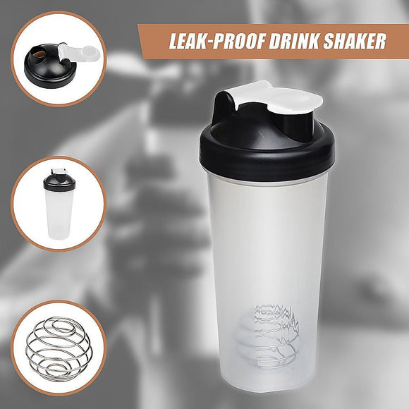 10x 700ml Protein Shaker Bottles – Gym Supplement Blender Mixer Shake Cups - RnR Galore