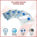 10X Jumbo Vacuum Storage Bags – Space Saver Seal Bags for Clothes, Bedding, Blankets & Travel Organisation - RnR Galore