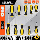 11 - Pieces Magnetic Screwdriver Set with Case Magnetizer Demagnetizer Flat Head - RnR Galore