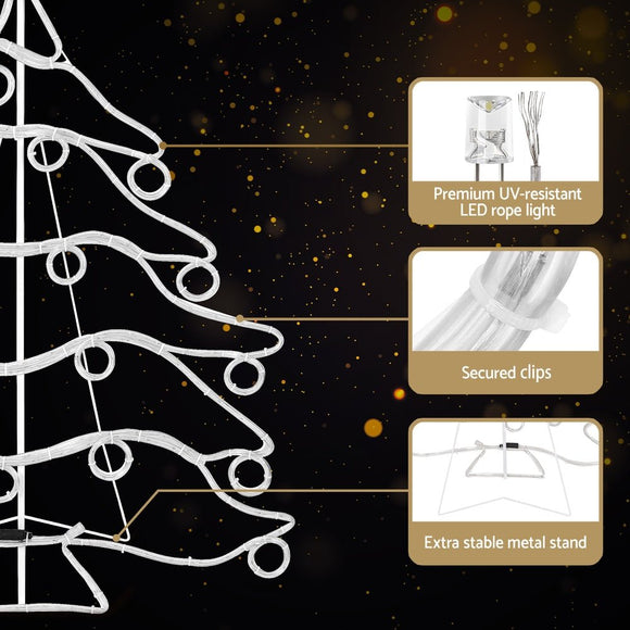 1.18M Christmas Lights Motif 288 LED Rope Light Outdoor Decoration Jingle Jollys - RnR Galore