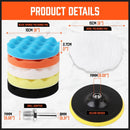11Pcs 6" Buffing Waxing Polishing Pads Sponge Pad Set For Car Polisher Drill - RnR Galore