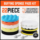 11Pcs 6" Buffing Waxing Polishing Pads Sponge Pad Set For Car Polisher Drill - RnR Galore