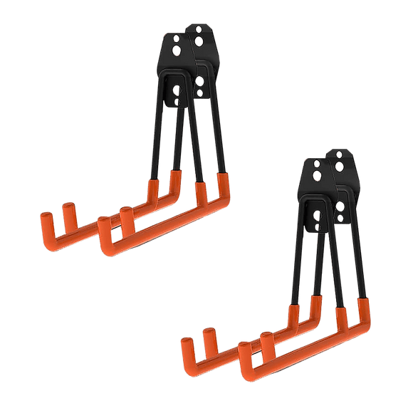 12 - Pack Wall Mount Garage Hooks Tool Storage Workshop Organiser Heavy Duty Steel - RnR Galore