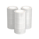 12 Rolls Packing Packaging Tape Sticky Clear Sealing Tapes Transparent 48mmx75m - RnR Galore