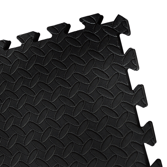 12 Tiles EVA Rubber Foam Gym Mat 60x60cm – 2.5cm Thick Fitness Flooring Set - RnR Galore