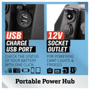 12V 100AH Deep Cycle Battery Box Portable Power Storage Marine Solar USB Camping - RnR Galore