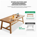 1.4M Solid Wood Dining Table Square Dining Table Dining Table Kitchen Furniture - RnR Galore