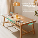 1.4M Solid Wood Dining Table Square Dining Table Dining Table Kitchen Furniture - RnR Galore