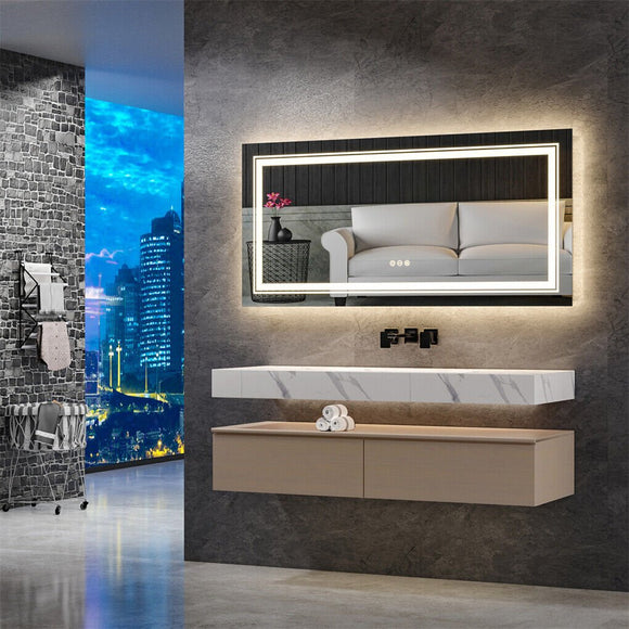 1510x780mm LED Bathroom Mirror Anti - fog Illuminated - RnR Galore