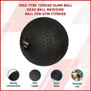 15kg Tyre Thread Slam Ball Dead Ball Medicine Ball for Gym Fitness - RnR Galore