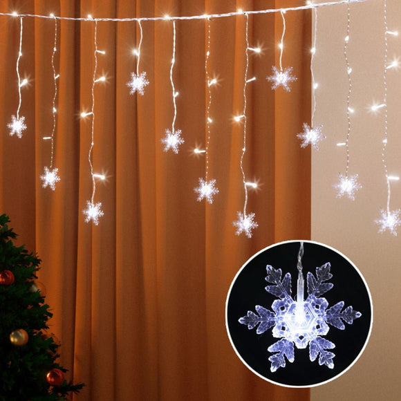 160 LED 6M Christmas Lights Icicle Light Solar Cold Jingle Jollys - RnR Galore
