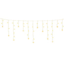 160 LED 6M Christmas Lights Icicle Light Solar Warm Jingle Jollys - RnR Galore