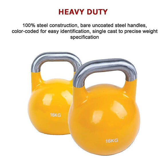 16KG Pro - Grade Steel KettleBell - RnR Galore