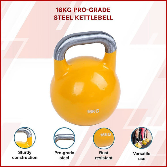 16KG Pro - Grade Steel KettleBell - RnR Galore