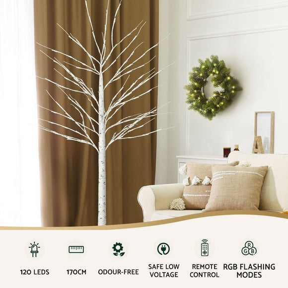 1.7M Christmas Tree 120 RGB LED Lights Jingle Jollys - RnR Galore