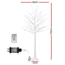 1.7M Christmas Tree 120 RGB LED Lights Jingle Jollys - RnR Galore