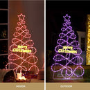 1.7M Christmas Tree 230 LED RGB Motif Lights Jingle Jollys - RnR Galore