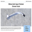 180mm Bath Spout Polished Chrome Finish - RnR Galore