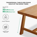 1.8M Solid Wood Dining Table Square Dining Table Dining Table Kitchen Furniture - RnR Galore