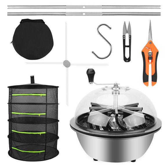 19 inch Bud Leaf Bowl Trimmer Tumble Stainless Steel Blades Twisted Spin Cut - RnR Galore