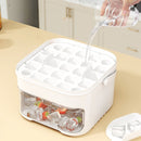 1PC Refrigerator Ice Cube Mold, Manual Press Two - Layer Design, Large Capacity Food - Grade PP Material, Suitable for Refrigerator Ice Making – Essential Kitchen Tool, 50 - Cavity Ice Tray with Container, Practical Household Drink Ice Organizer.WHITE - RnR Galore