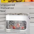 1PC Refrigerator Ice Cube Mold, Manual Press Two - Layer Design, Large Capacity Food - Grade PP Material, Suitable for Refrigerator Ice Making – Essential Kitchen Tool, 50 - Cavity Ice Tray with Container, Practical Household Drink Ice Organizer.WHITE - RnR Galore