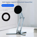 2 - in - 1 Magnetic Folding Stand for Phones & Tablets - Adjustable Aluminum Desktop & Handheld Holder(silver) - RnR Galore