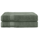 2 Pack Bath Sheets Set Cotton Extra Large Towel Green - RnR Galore