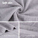 2 Pack Bath Sheets Set Cotton Extra Large Towel Grey - RnR Galore