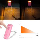 2 Pcs Black USB Rechargeable Clip - on LED Book Light - 3 Color Modes & Dimmable Brightness for Eye - Caring Reading - RnR Galore