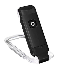 2 Pcs Black USB Rechargeable Clip - on LED Book Light - 3 Color Modes & Dimmable Brightness for Eye - Caring Reading - RnR Galore