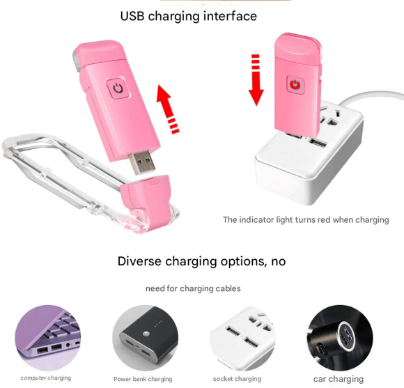 2 Pcs Black USB Rechargeable Clip - on LED Book Light - 3 Color Modes & Dimmable Brightness for Eye - Caring Reading - RnR Galore