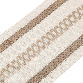 2 - PCS Double bars Bohemian Woven Table Runner with Tassels - Rustic Farmhouse Decor for Dining & Coffee Tables - RnR Galore