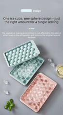 2 PCS Large Diamond Ice Cube Trays with Lids 4 Cavity Geometric Sphere Ice Ball Maker Mould Stackable Hard Plastic for Whiskey Cocktails Blue - RnR Galore