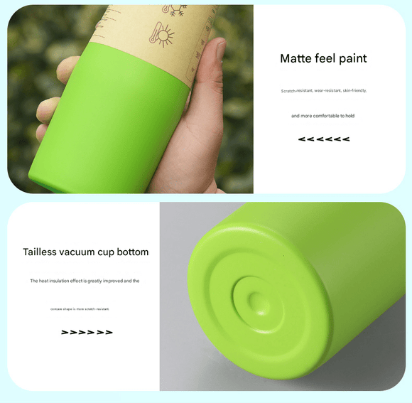 2 - piece White and Black Premium 304 Stainless Steel Vacuum Insulated Water Bottle - 532ml Large Capacity Sports Flask with 12 - 24 Hour Thermal Retention, Leak - Proof Portable Travel Mug for Gym, Office, Car and Outdoor Activities - RnR Galore