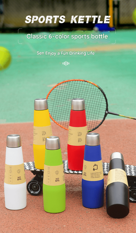 2 - piece White and Black Premium 304 Stainless Steel Vacuum Insulated Water Bottle - 532ml Large Capacity Sports Flask with 12 - 24 Hour Thermal Retention, Leak - Proof Portable Travel Mug for Gym, Office, Car and Outdoor Activities - RnR Galore