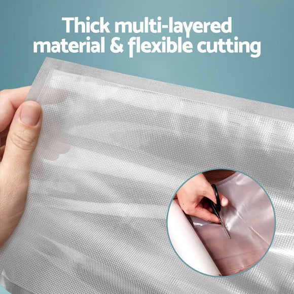 2 Rolls Food Vacuum Sealer Bags Storage Saver Heat Sealing Bag Pack 15CMX6M - RnR Galore