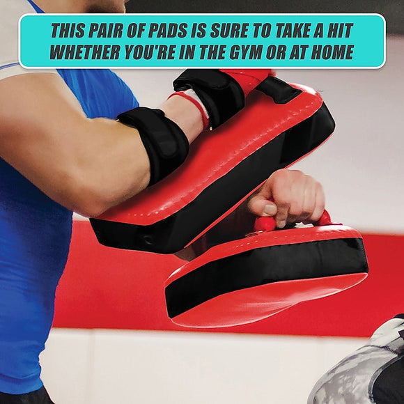 2 x Thai Boxing Punch Focus Pad Mitts Training Strike Shields Set - RnR Galore