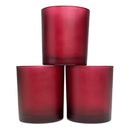 20 Pack Red Frosted Glass Votive Tealight Candle Holders Valentines Day Xmas Wedding Decor Glass Candlestick Party Decorations Bridal Baby Shower Event - RnR Galore